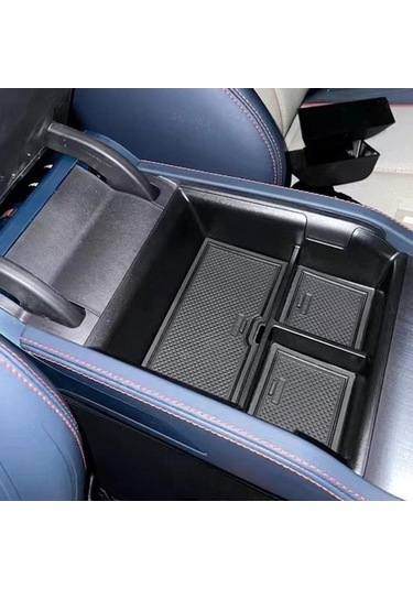 Geeksen Byd Atto3/yuan Plus 2022-2024 Siyah Merkezi Kontrol Kol Dayama Depolama Kutusu