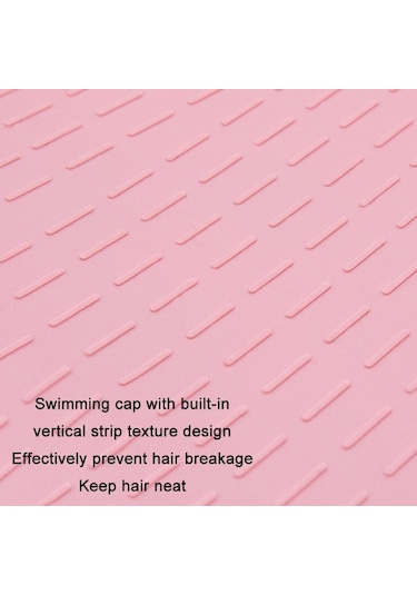 Wave Su Geçirmez Düz Renk Kulak Koruyucu Silikon Yüzme Bonesi, Renk: Beyaz