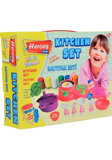 Heroes Mutfak Seti Oyun Hamuru Seti 15 Parça Ern-577