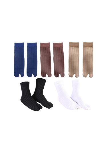 Suntek Elastik Pamuk Tabi Çorap 2 Parmaklı Parmak Arası Terlik Mavi