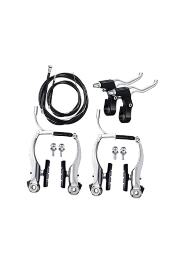 Dış Mekan Bisikleti İçin Metal Kollar Ve Kablolarla Bisiklet Fren Seti
