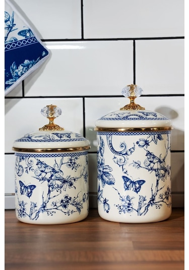 Blukvn-8324-2 Miss Betty 12 Cm Emaye Orta Boy Kavanoz 001