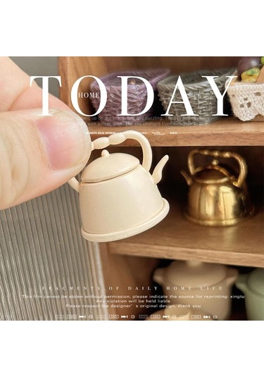 Su Isıtıcısı Modeli Minyatür Tencere Oyuncağı Gül Altın Diğer