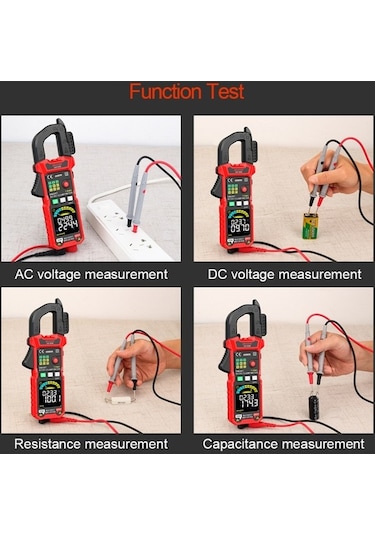 Gvda Gd166b 6000 Sayım Weichuang01 Pens Metre Ac Dc Gerilim True Rms Kelepçe Multimetre Kapasite Ohm Hz Amp Test Cihazı