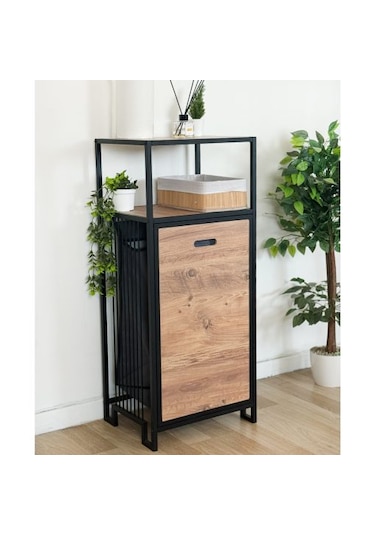 Metal Banyo Mutfak Dolabı Çamaşır Sepeti 6210