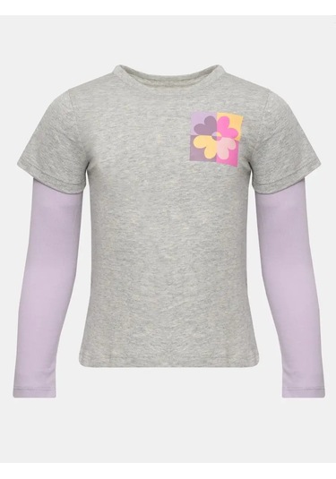 Gap Çocuk Uzun Kollu T-shirt 161703285 Gri