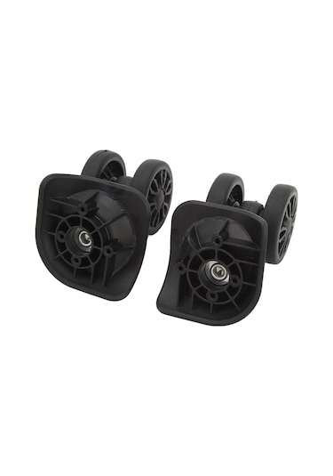 Geeroyoo Abs Kauçuk Vagonluk Tekerlekleri - Yedek Çekçek Valiz Tekerlekleri, Sessiz, Dayanıklı, Kolay Kurulum 2 Adet