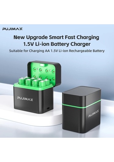 Besthome1 Dream011 Pujımax 8 Yuvalı 1 5v Lityum Kutu 8 Aa Pil Yenileme Hızlı Başlatma