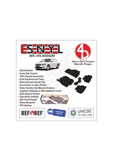 Skoda Octavia A7 2013+ Refref 4D Paspas Ve 3D Bagaj Havuzu