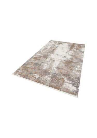 Hoom Rugs Franko Fs 05 Stone Viskon & Akrilik Yüksek Dokulu Modern Salon Halısı Taş