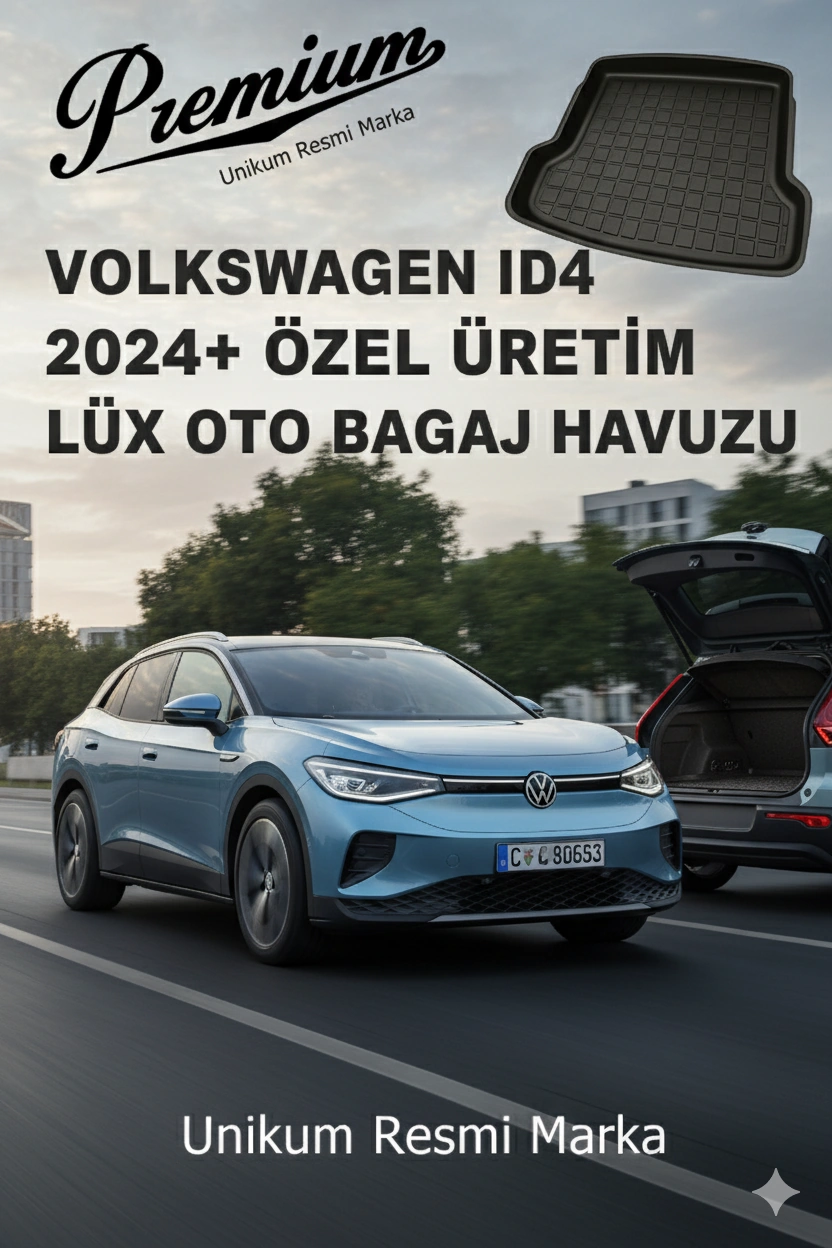 Volkswagen Id4 2024+ Araca Özel Kauçuk Bagaj Havuzu
