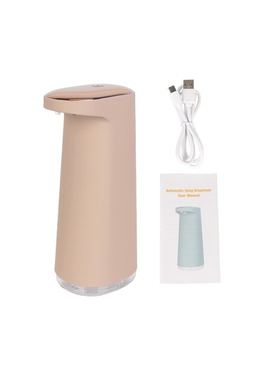 450ml Otomatik Köpük Sabunluk Usb Şarjlı Temassız Dispenser 4 Pembe
