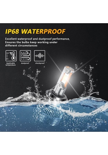 Ebitda Ultra Parlak 200w Led Far, 20.000 Lümen, 60.000 Saat Ömür, Ip68 Su Geçirmez