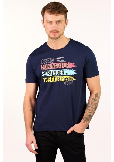 Arma Erkek Büyük Beden Bisiklet Yaka Tişört Y22374868101 Lacivert Arma Erkek Büyük Beden Bisiklet Yaka Tişört Y22374868101 Lacivert