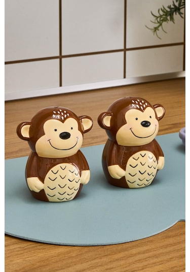 Karaca Monkey Tuzluk Ve Biberlik Kahverengi Kahverengi