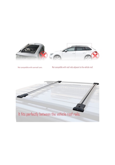 Citroen Berlingo 2003-2008 Arası FLY Model Ara Atkı Tavan Barı GRİ