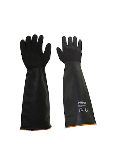 Hr Lateks Endüstriyel Uzun Asit Eldiveni 55 Cm- Hegi 10