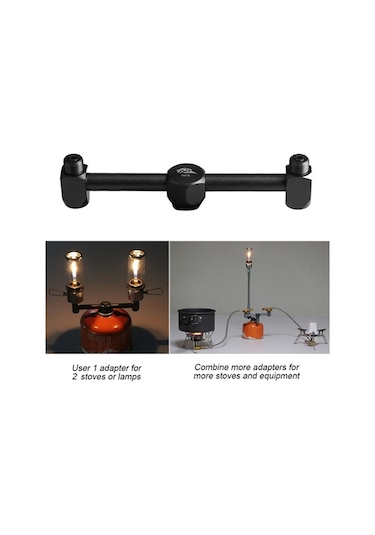 Ebitda Kamp Ocağı Bölücü Lindal Vanalı Propan Adaptörü - Mavi, Yürüyüş & Piknik Bbq İçin Kolay Kurulum Mavi