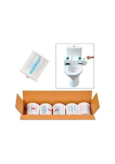 Rulopak R-2200 Manuel Kollu Hijyenik Klozet Kapağı Rulosu 5 Adet﻿﻿