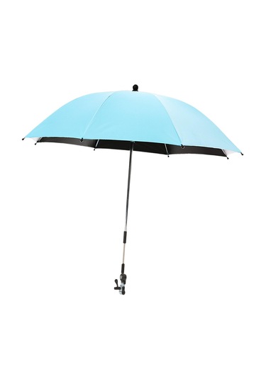 Suntek Bebek Arabası Şemsiyesi Kelepçeli Seyahat Yaz Açık Mavi Mavi