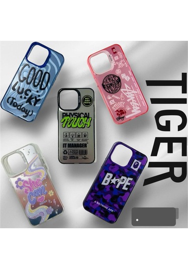 İphone Uyumlu 14 Promax Holocase Yeni Model Baskılı Sert Plastik Sararmaz Darbe Emici Kamera Korumalı Pembe