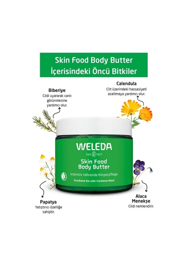 Weleda Skin Food Body Butter Organik Vücut Bakım Kremi 150 ML
