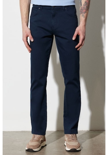 Wrangler Erkek Texas Slim Fit Dar Kesim Normal Bel Esnek Pantolon 673w12s004 Lacivert