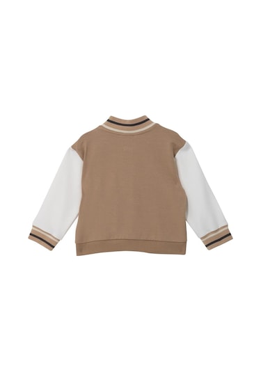 Mininio Unisex Bebek Nakış Detaylı Eşofman Takımı - Bej Bej