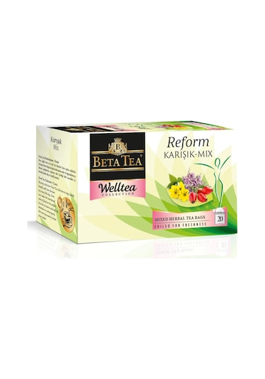 Beta Tea Welltea Reform Karışık Bitki Süzen Poşet Çay  20 x 2 G