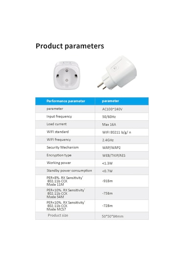 Tenfowee Akıllı Wifi Priz - Uzaktan Kontrol, Zamanlayıcı Ve Enerji İzleme İle 2200w Güç Tuya/smart Life Uyumlu