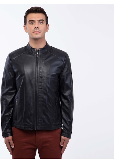 Tamer Tanca Erkek Hakiki Deri Siyah Deri Mont 946 Smr 247 Erk Drmnt Sk22/23 Sıyah Siyah