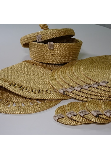 Supla Zdh-302 Yuvarlak Zengin Set Runner Sarı