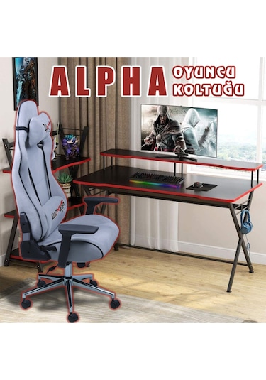 Woxup Alpha Oyuncu Koltuğu Gri