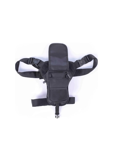 Özel Bölmeli Taktik Bel Ve Bacak Çantası Siyah