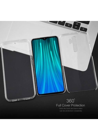 Teknomoda Xiaomi Redmi Note 8 Pro 360 Derece Kilif Silikon Seffaf Ön Arka 398198187