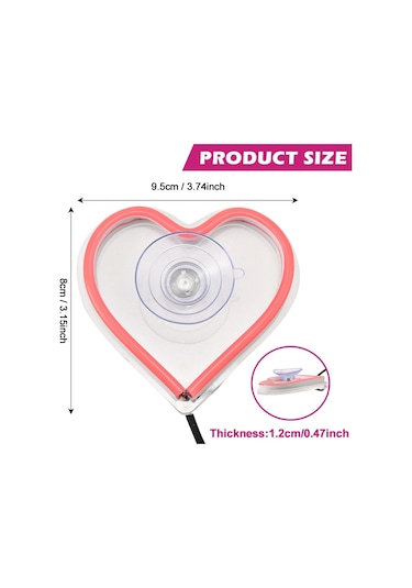 Araba Iç Dekoratif Ortam Işığı Kalp Şeklinde Atmosfer Lamba Neon Renk Lighting 2 1 Piece Set