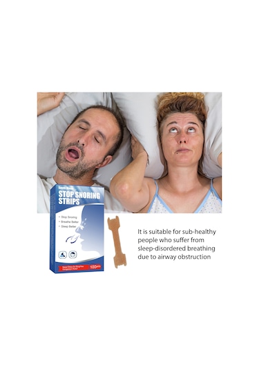 Vkemall South Moon Stop Horlama Burun Bantları Daha İyi Uyku Sağlar Daha İyi Nefes Alır Bej