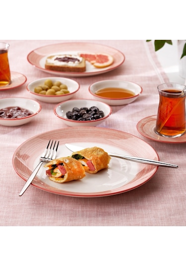 Schafer Vivian 32 Parça Kahvaltı Takımı-kırmızı Kırmızı