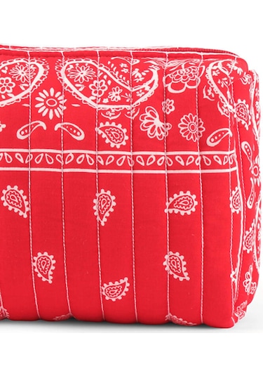 Şal Desen Kozmetik Çantası S26cnt009 Us26cnt00941 Kırmızı