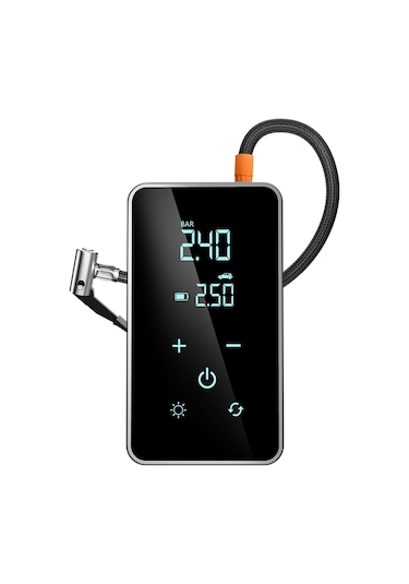 Akülü Araba Hava Pompası 150psı Dokunmatik Hava Kompresörü Siyah