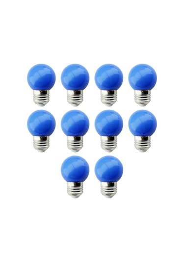 1w Gece Led Ampul Mavi Işık 10 Adet