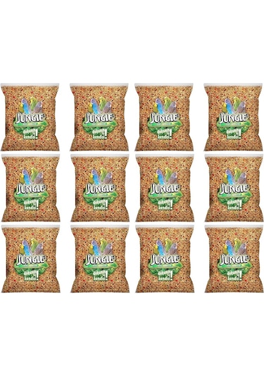 Jungle Poşet Muhabbet Kuşu Yemi 1 Kg (12 Adet)