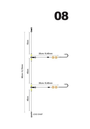 Polyballfluroghost Iki Iğneli Deniz Takımı  1/0