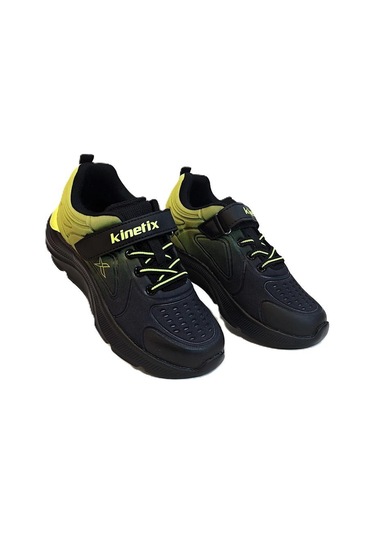 Kinetix Lennox Siyah-neon Sarı Cırtlı Erkek Çocuk Spor Ayakkabı Siyah-Sarı