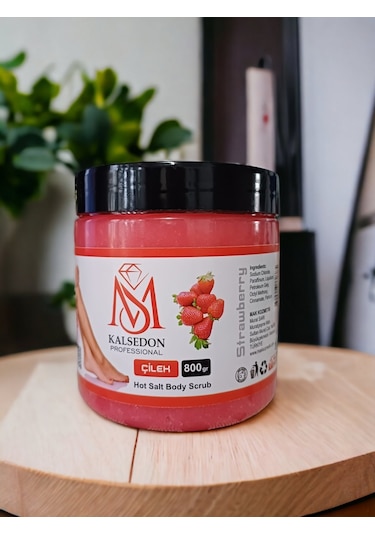 Ms Kalsedon Professoinal Çilek Aromalı Vücut Peeling 800 G