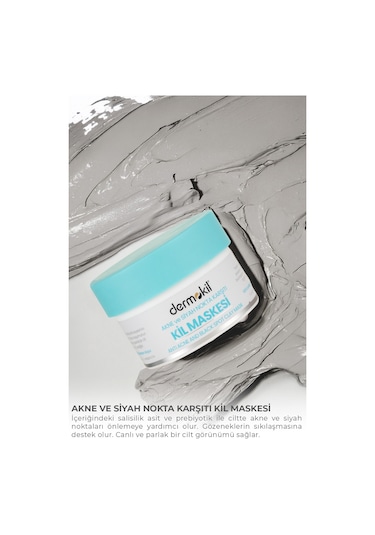 Dermokil Akne ve Siyah Nokta Karşıtı Kil Maskesi 50 ML