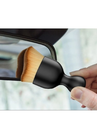 Araç İçi Mini Torpido Temizleme Fırçası Çok Amaçlı Torpido Teyp Klima Temizleme Fırçası - 2 Adet