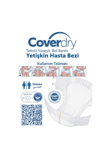 Coverdry Yetişkin Hasta Bezi XL 30'Lu