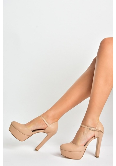 Fox Shoes Ten Platform Kalın Yüksek Topuklu Kadın Ayakkabı M24600
