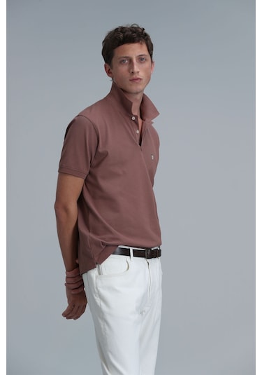 Lufian Erkek Laon Smart Polo T-shirt 111040164 Kiremit Lufian Erkek Laon Smart Polo T-shirt 111040164 Kiremit